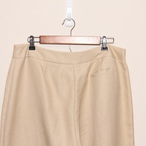 Emma James Linen Blend Dress pants Size 14 Tan - Picture 5 of 7